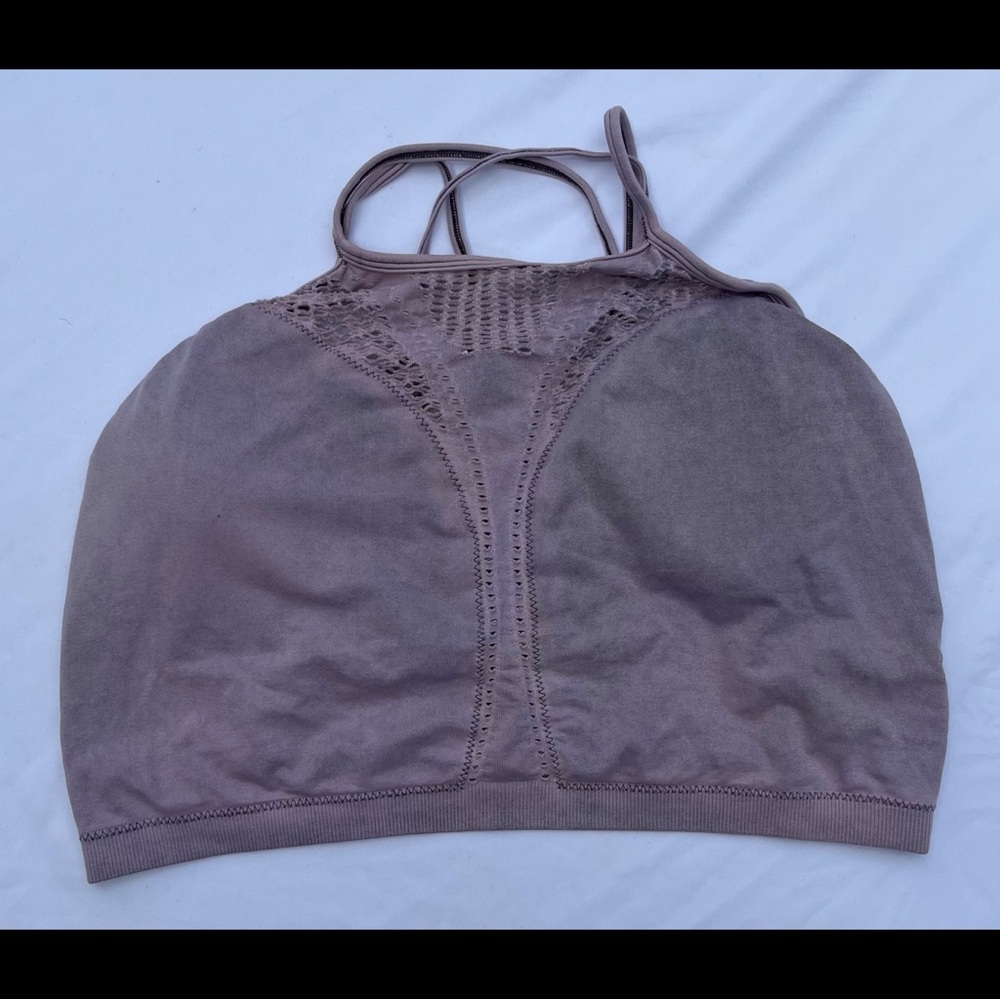High-Neck Crossback Bralette